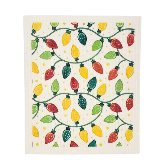 Holiday Light Swedish Dishcloths - Christmas Decor