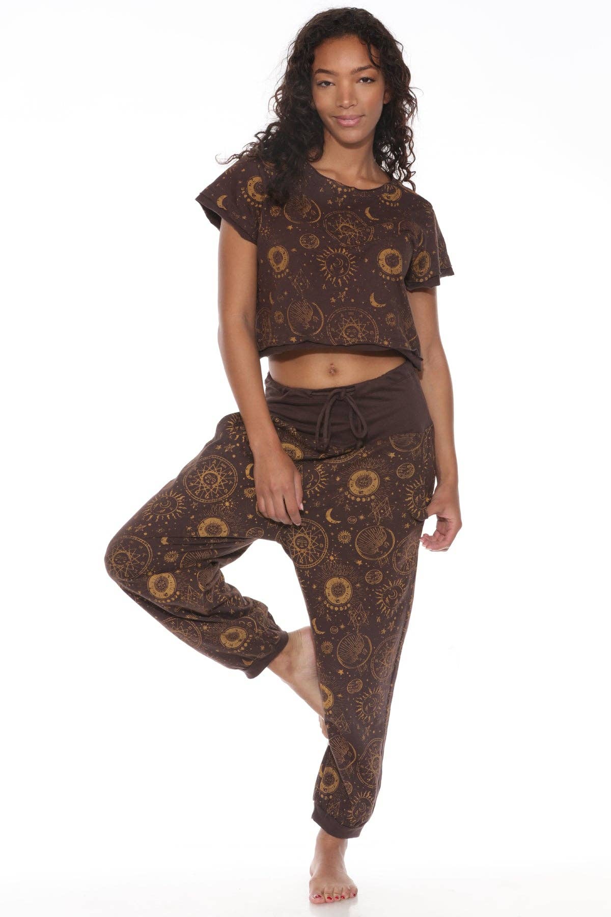 Celestial Cotton Jersey Lounge Pants