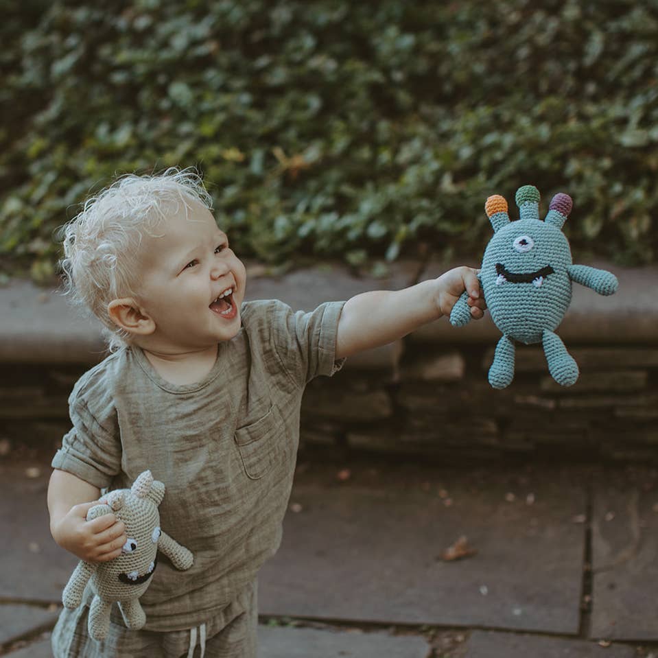 Handmade Quirky Monster Rattles – Playful, Silly & Oh-So-Fun