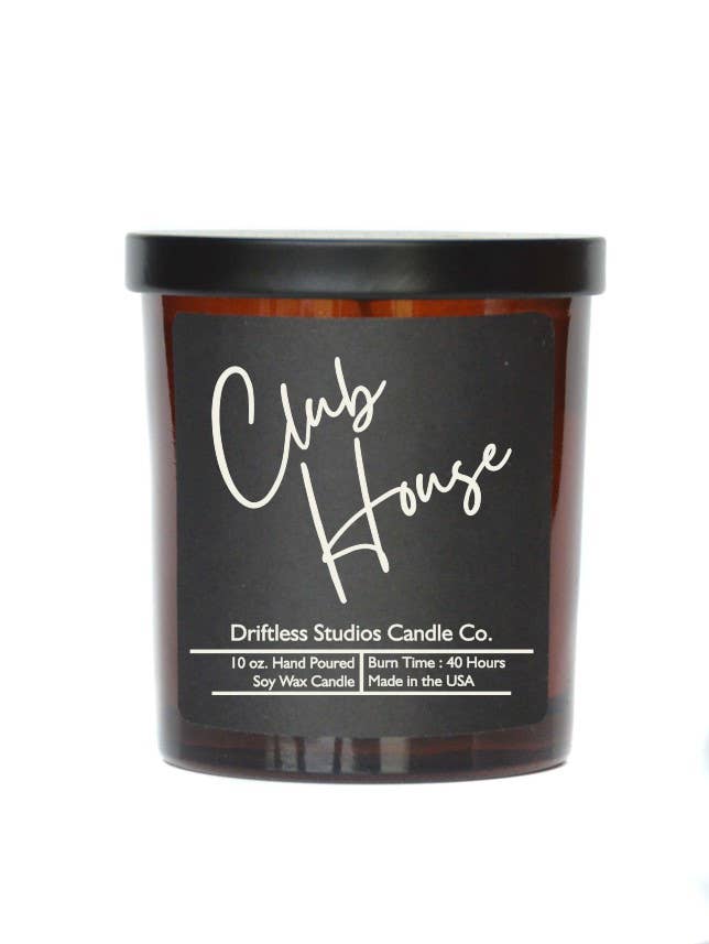 Club House Soy Wax Candles - 10oz Candle