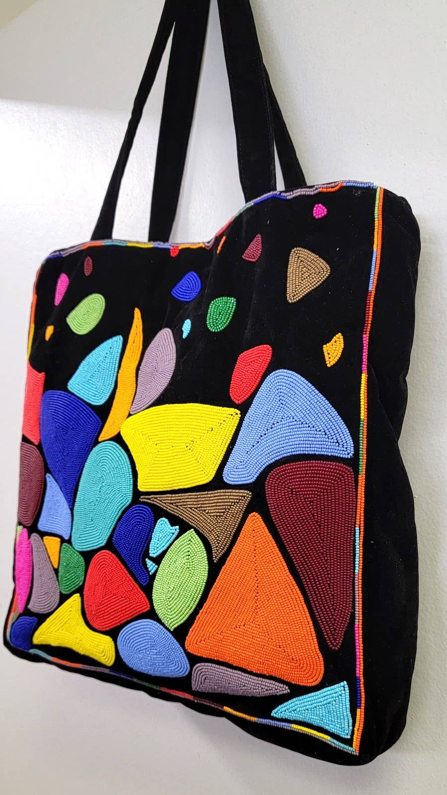 Beaded Color Pop Tote Bag