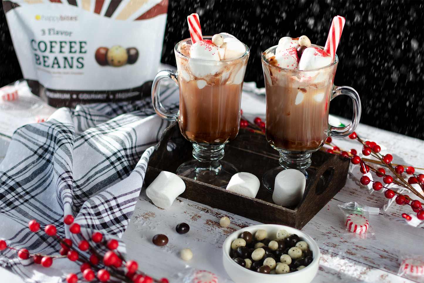 Happy Bites Triple Flavored Coffee Beans (5 oz)