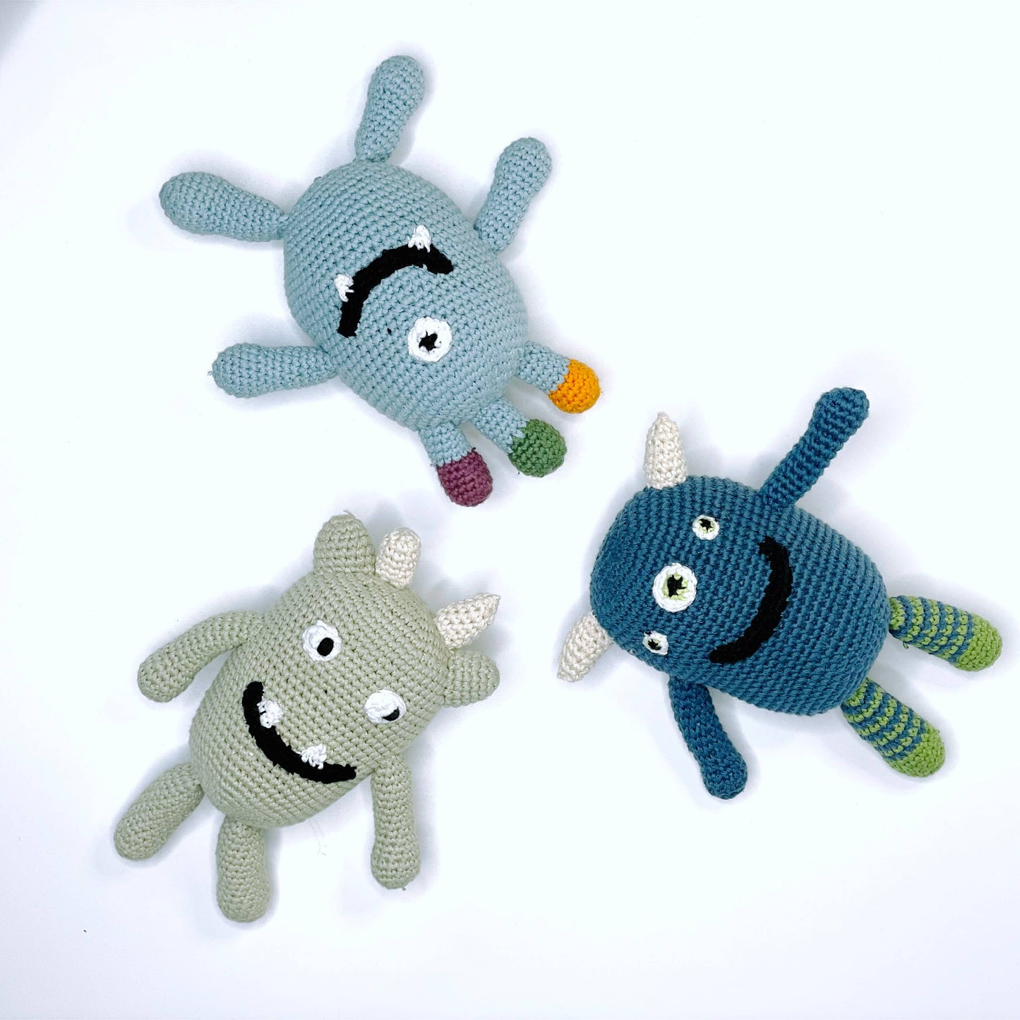 Handmade Quirky Monster Rattles – Playful, Silly & Oh-So-Fun