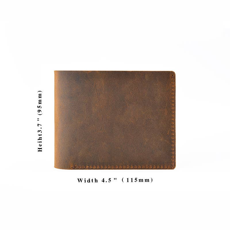 Leather Wallet,  Bifold Wallet, Handmade Wallet for Men