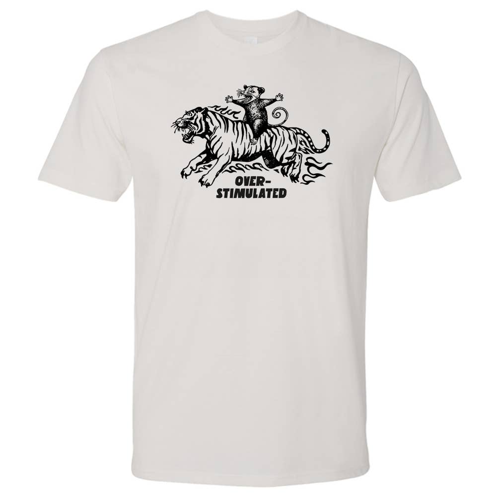 Overstimulated T Shirt Anxiety Shirt Funny Meme Gen Z Tee