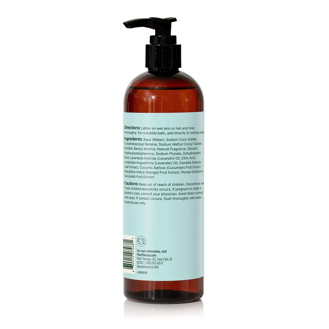 Sweet Lavender 3-in-1 Body Wash, Bubble Bath, Shampoo 16 oz
