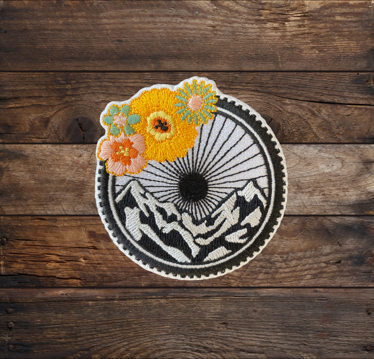 Trucker Hat- Mountain Bike Floral Patch