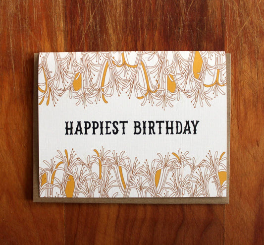 Happiest Birthday-Single Folded Card