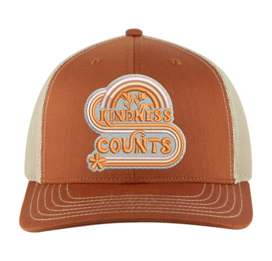Trucker Hat- Kindness Counts Patch  ADULT Hat