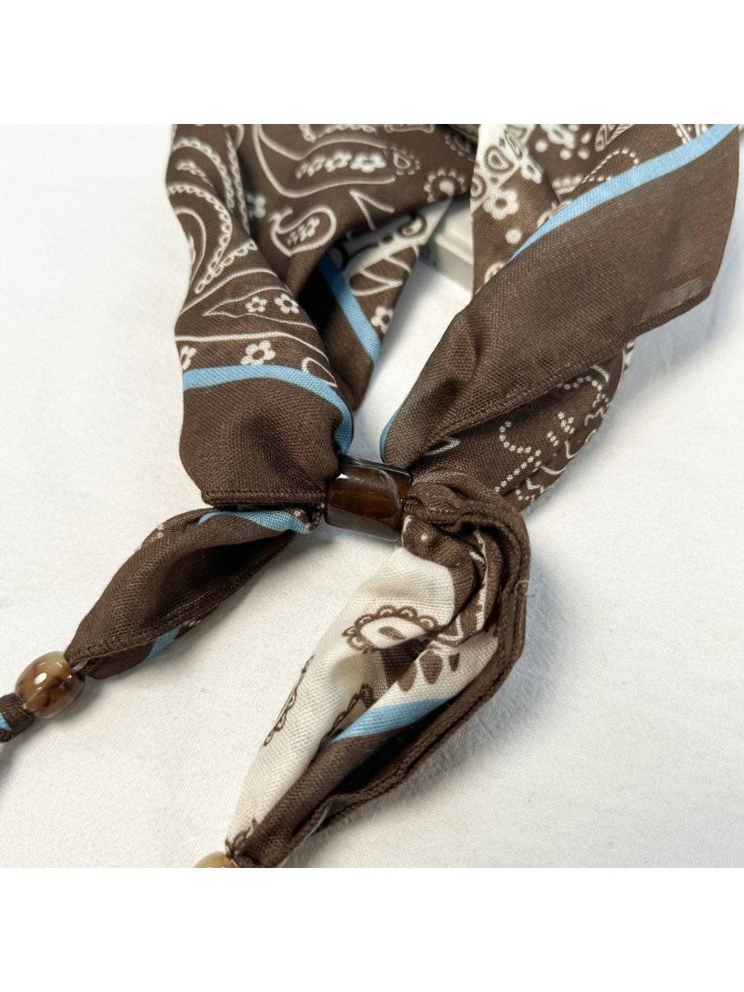 Printed Slim Triangle Scarf