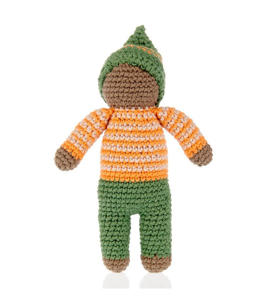 Handmade Waldorf Pixie Doll – Khaki | Montessori & Diversity