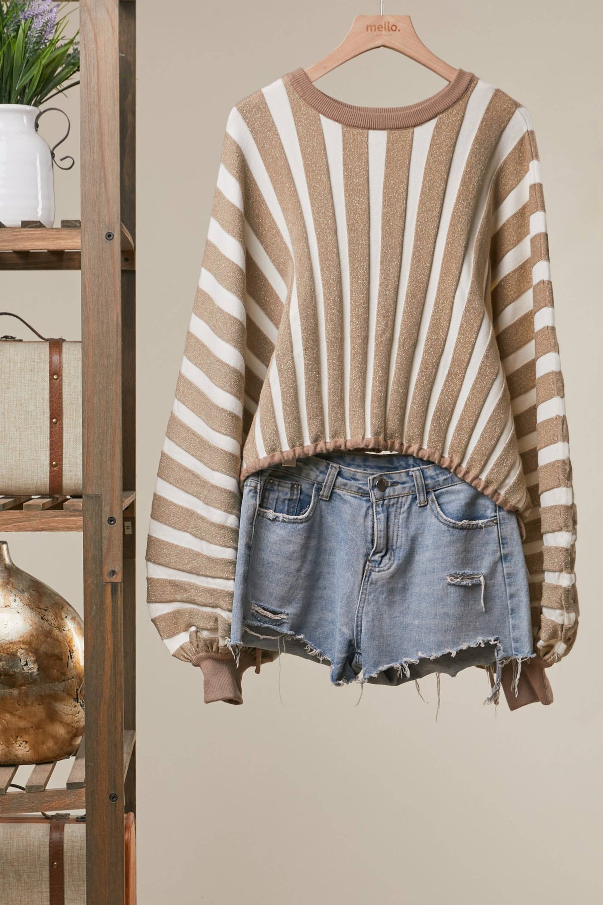 Gold Stripe Sweater