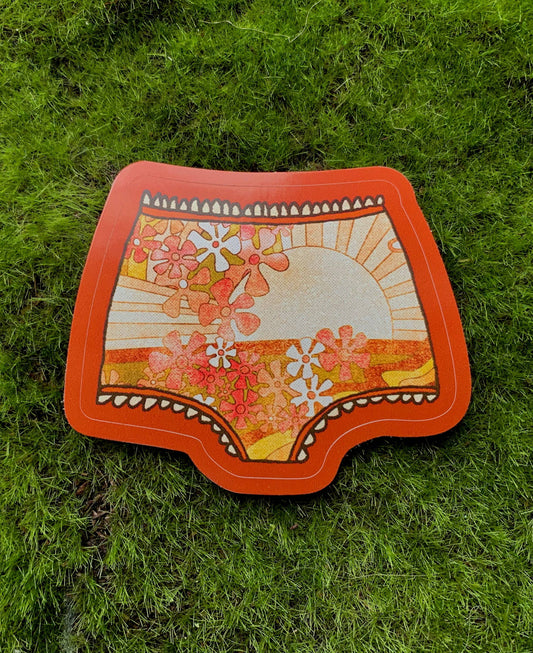 Landscape Underpants-Weatherproof Sticker