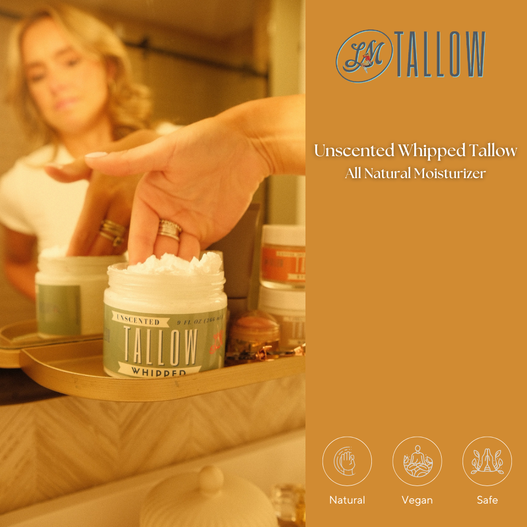 Unscented Whipped Tallow – All-Natural Moisturizer