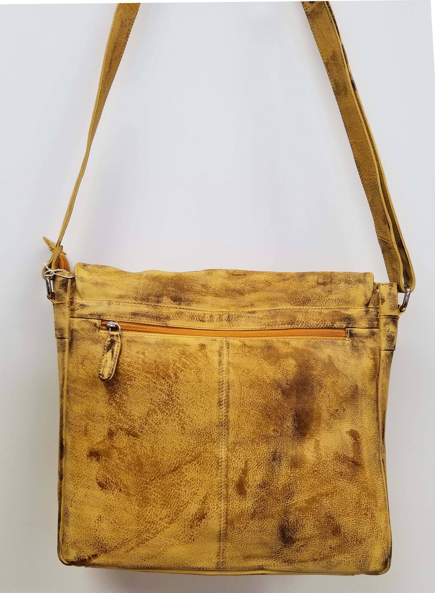 Leather Dip Dye Crossbody Bag