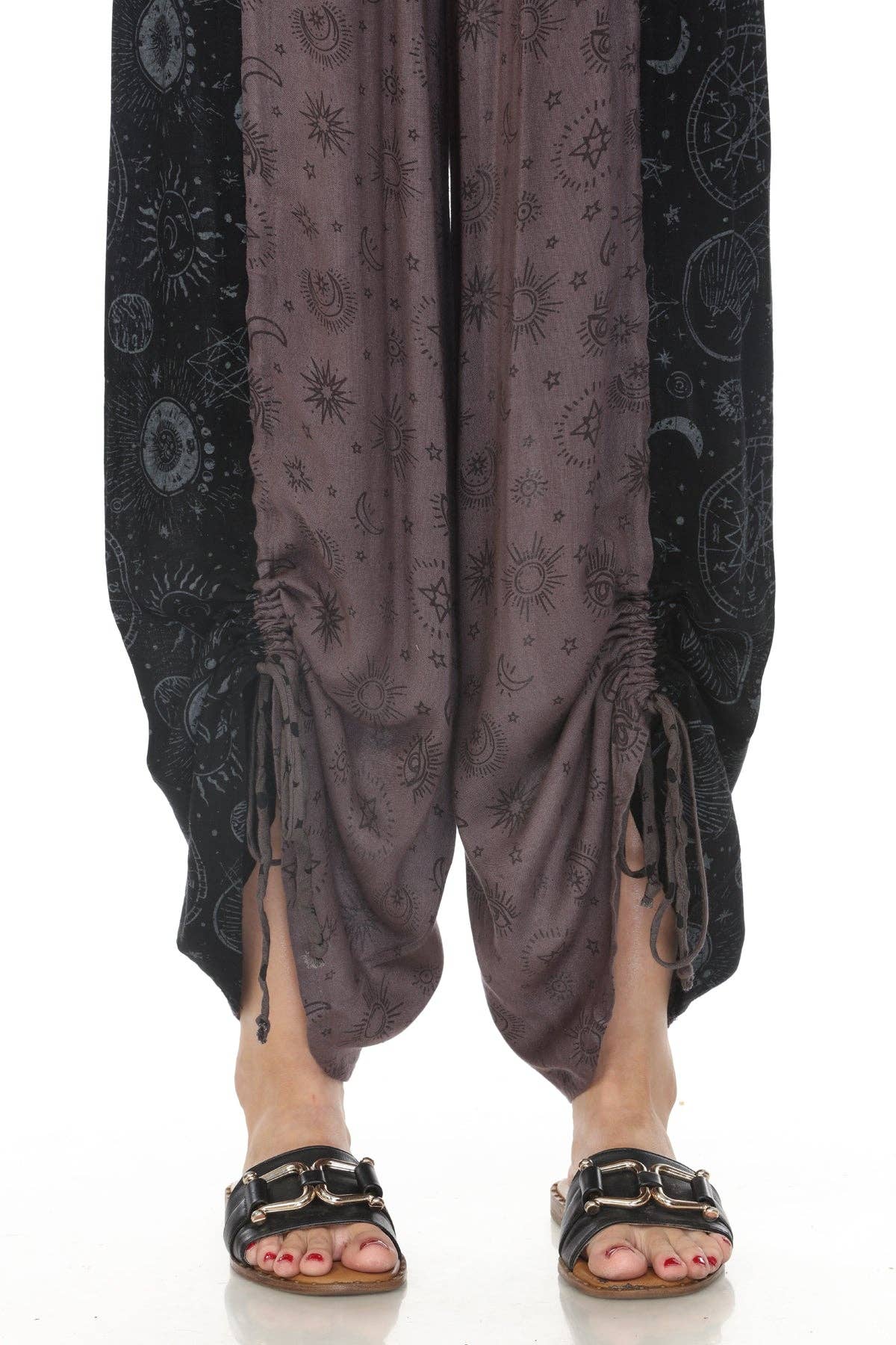 Celestial Patchwork Drawstring Pants