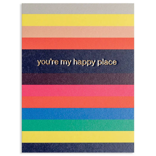 HAPPY PLACE FRIENDSHIP GREETING CARD 3.5 x 4.75"