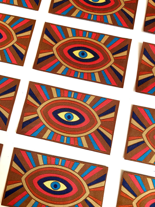 Eyeball- Woven Iron On Patch