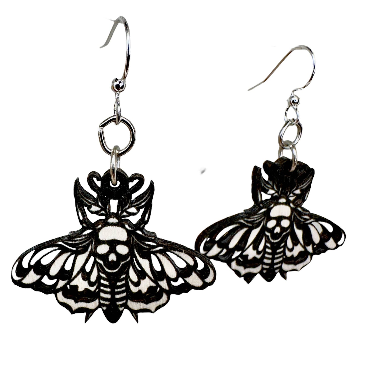 Death Moth Earrings #1823