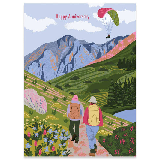 HIKING ANNIVERSARY GREETING CARD 4.5 x 6.25"