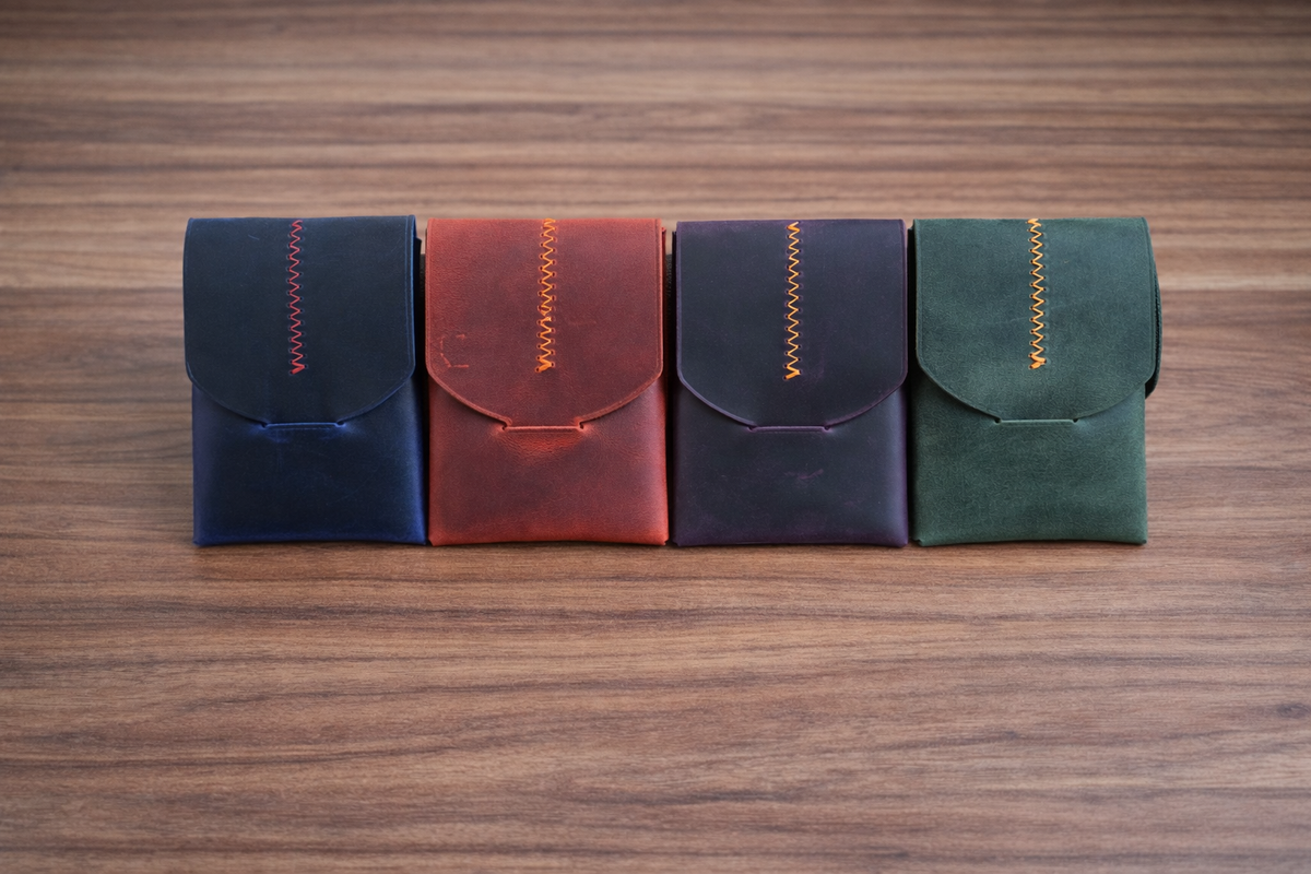 Leather Wallet Slim Handmade Card Holder for Men & Women