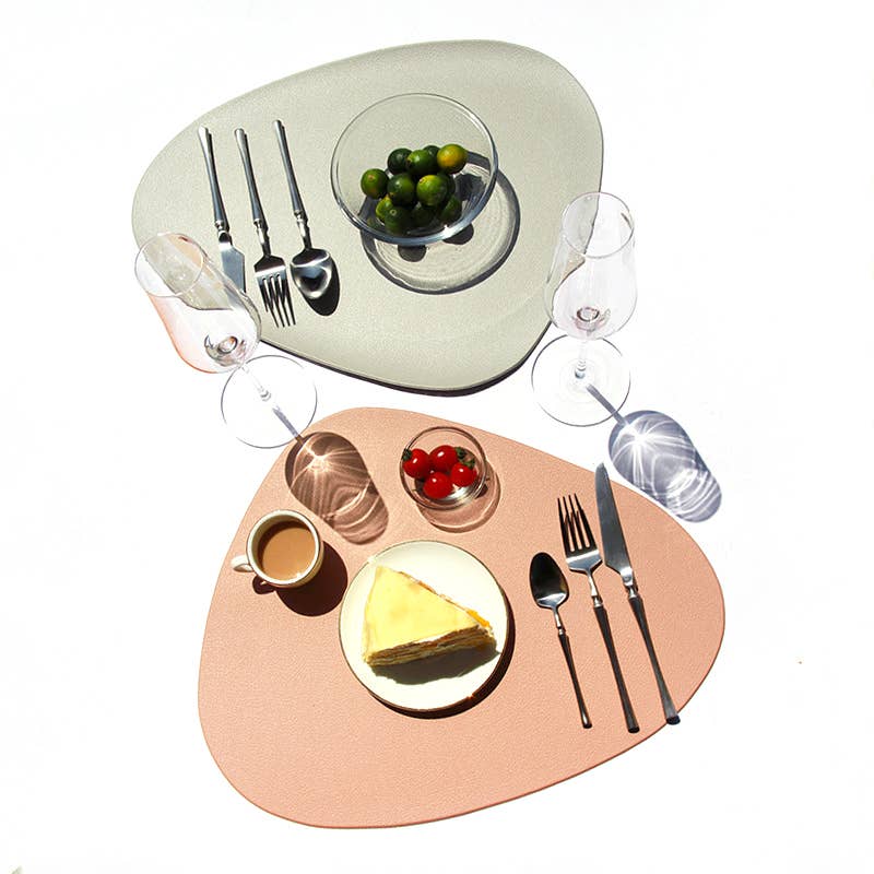Leather Placemats for Table, Heat resistant Nonslip