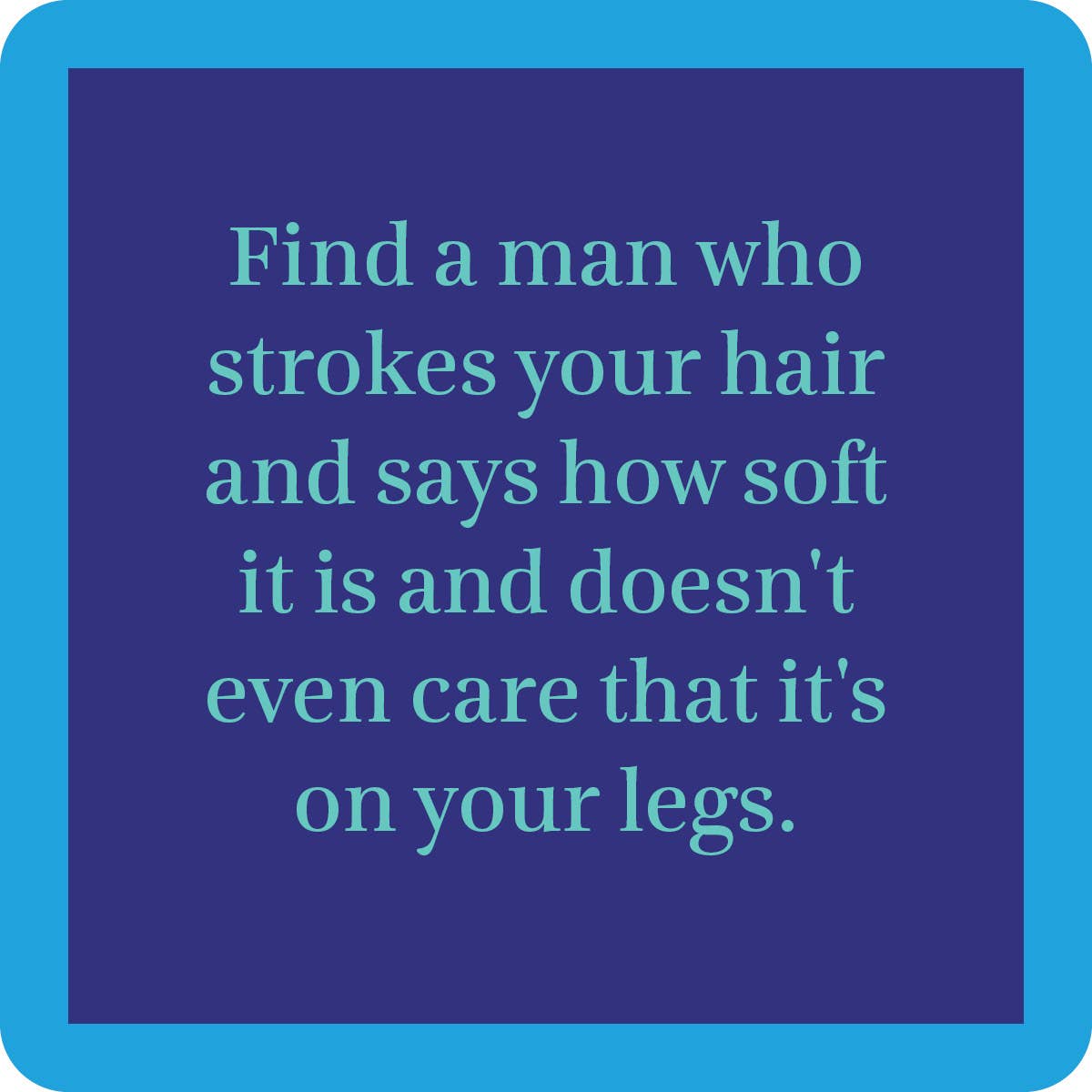 COASTER Stroke Hair | Funny Party Gift | Home Bar Decor