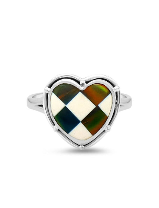 Galaxy Opal Mosaic Ring | Size 10