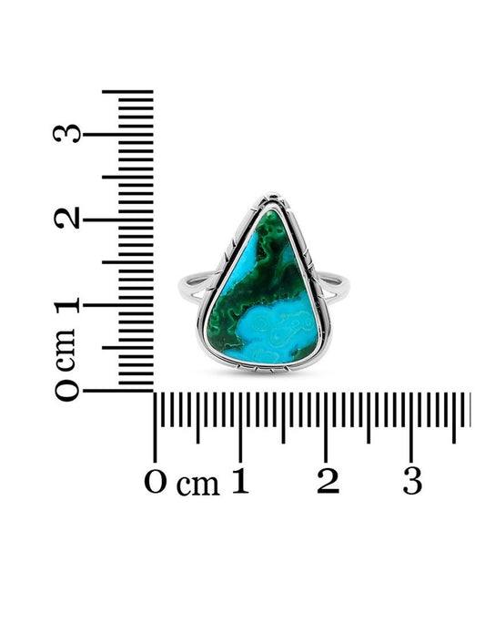 Azurite Malachite Ring | Size 10