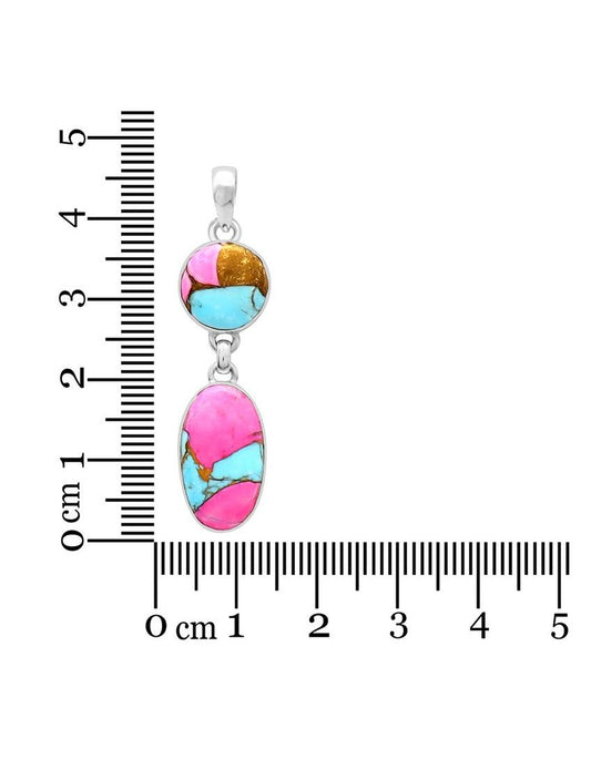 Cotton Candy Turquoise Pendant
