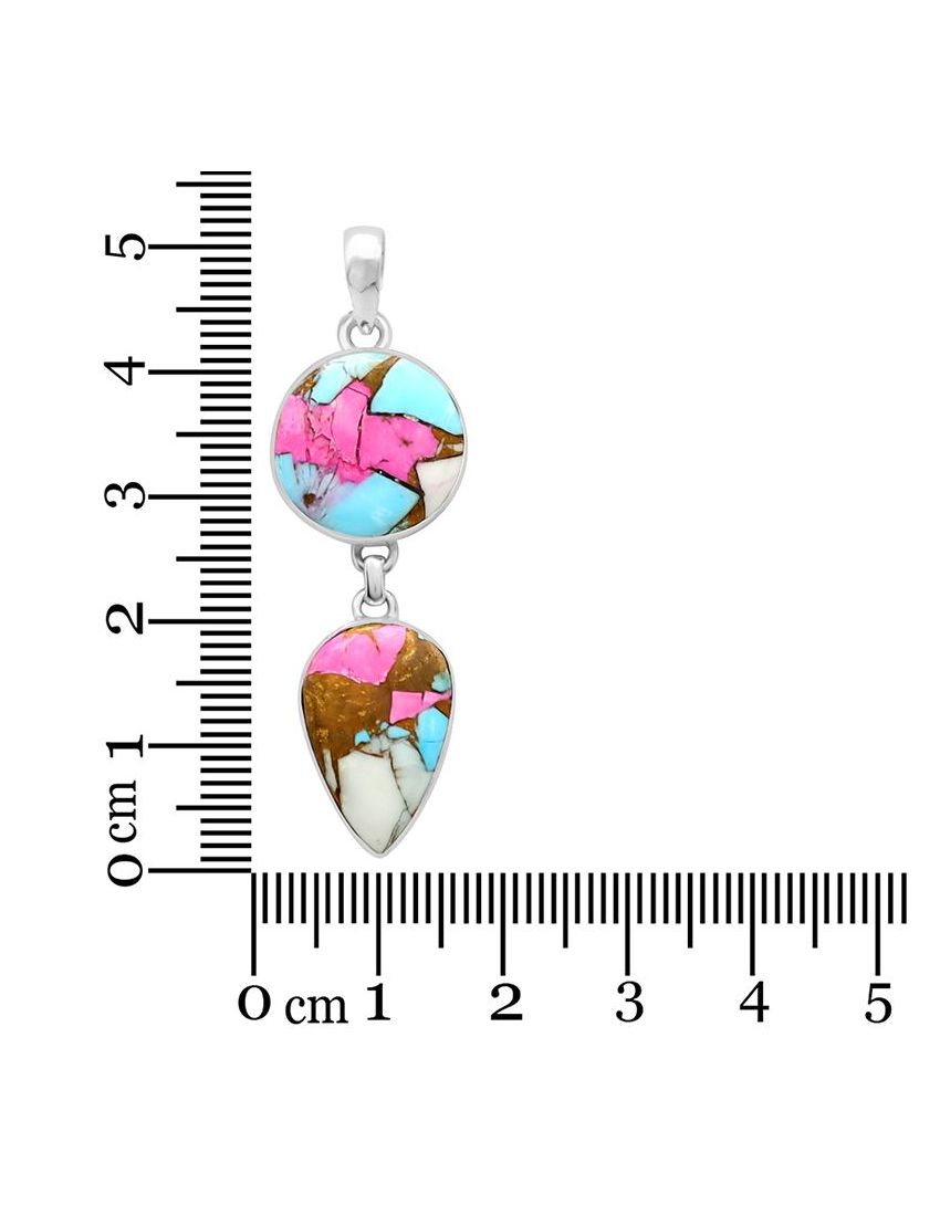 Cotton Candy Turquoise Pendant