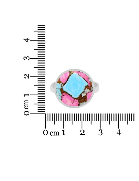 Cotton Candy Turquoise Ring | Adjustable