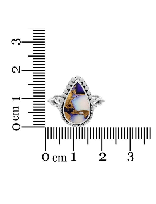 Purple Dahlia Rose Ring | Size 7