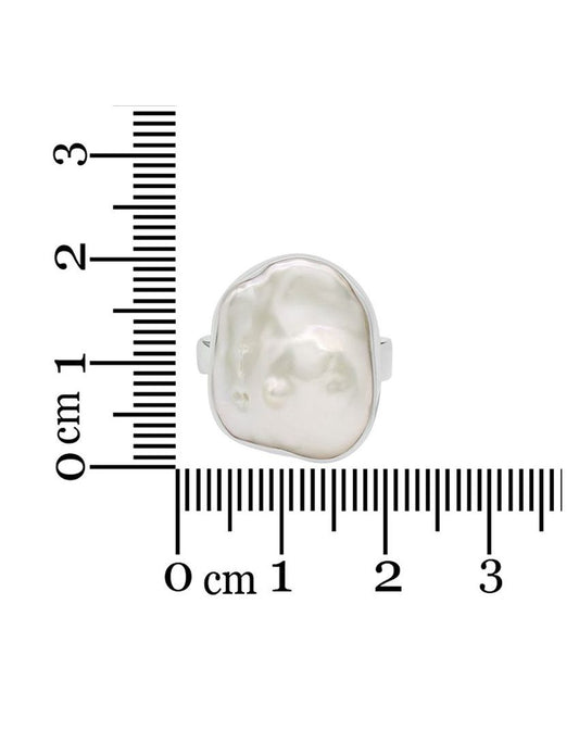 Blistered Pearl Ring | Adjustable