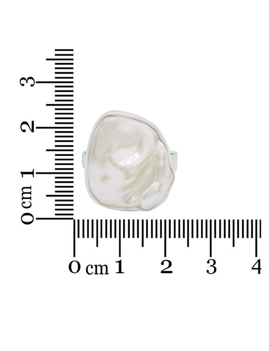 Blistered Pearl Ring | Adjustable