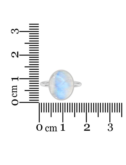 Rainbow Moonstone Ring | Size 9