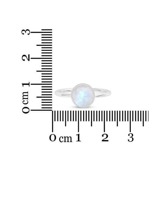 Rainbow Moonstone Ring (Multiple Sizes)