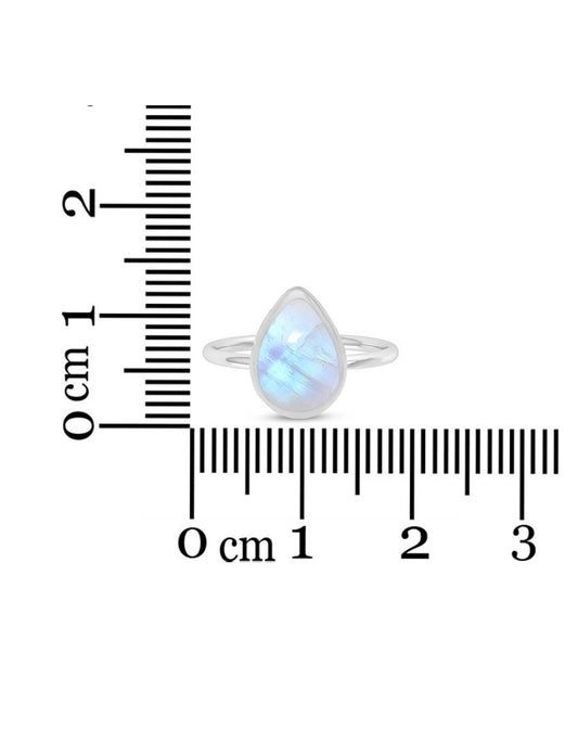 Rainbow Moonstone Ring (multiple sizes)